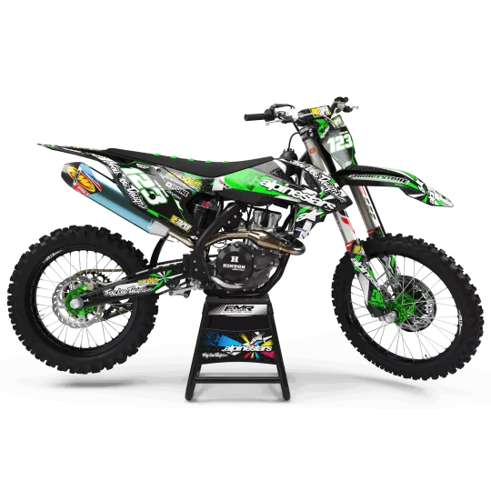 Kit adesivos moto KIT ADESIVOS MOTOCROSS ALPINESTARS verde (ref:prda4b)