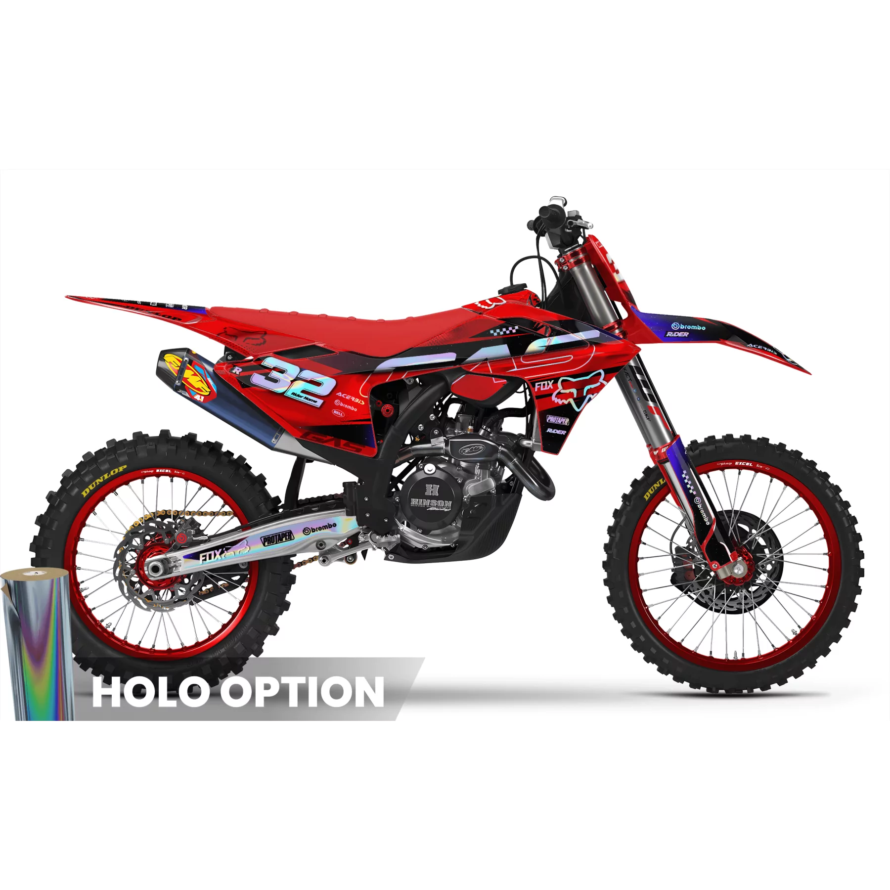 Moto-Dekor Dekor Motocross GasGas FOX BLUE