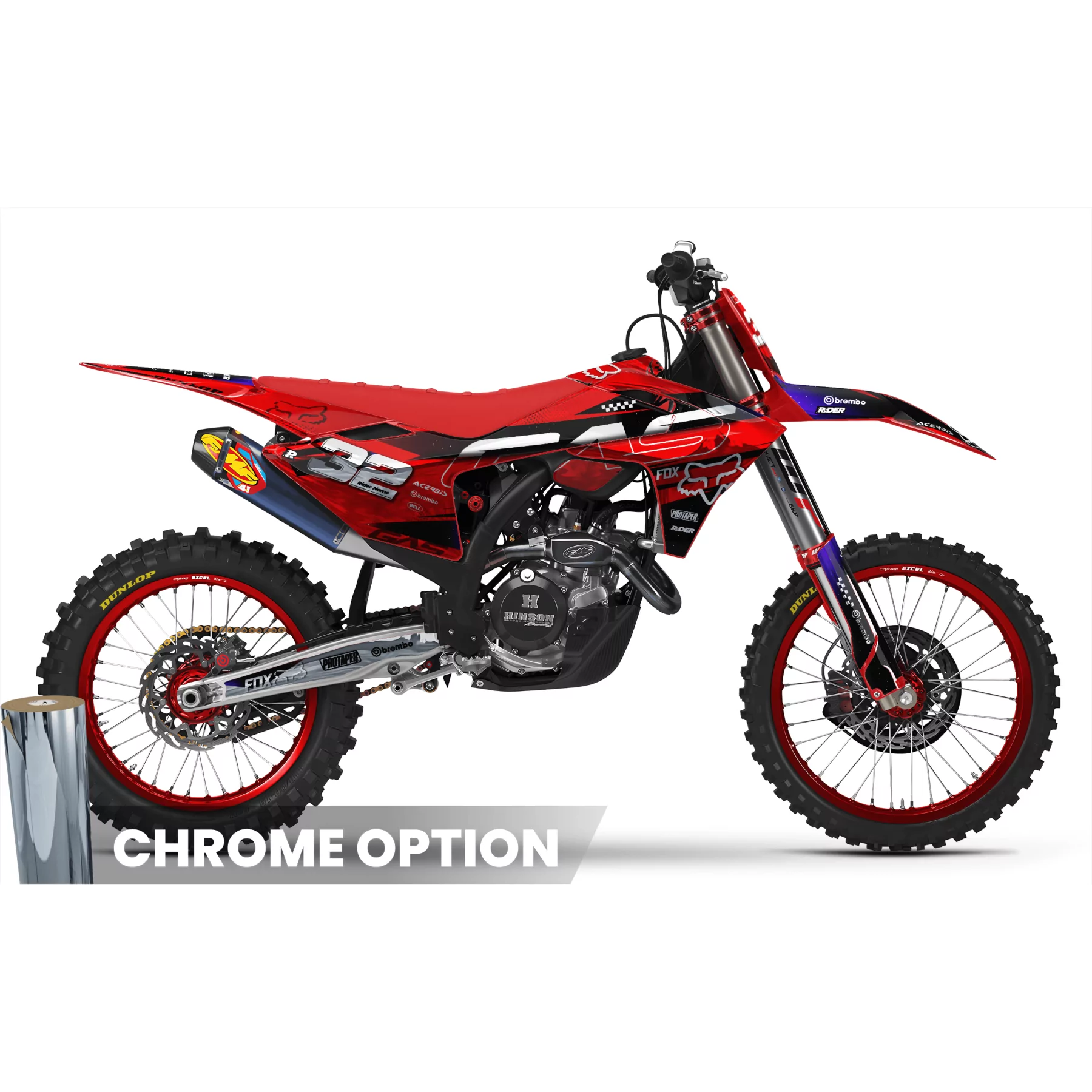 Moto-Dekor Dekor Motocross GasGas FOX BLUE