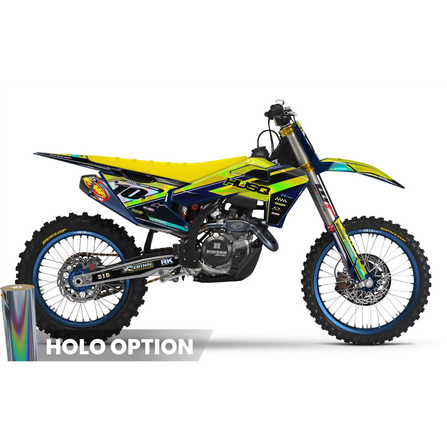 Grafiche moto grafiche motocross husqvarna blue Strike
