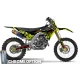 Stickerset moto Stickerset Motocross Kawasaki OFF WHITE NEON