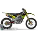 Stickerset moto Stickerset Motocross Kawasaki OFF WHITE NEON