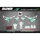 Kit adesivos moto Kit adesivos Motocross Kawasaki OFF WHITE