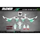 Kit adesivos moto Kit adesivos Motocross Kawasaki OFF WHITE
