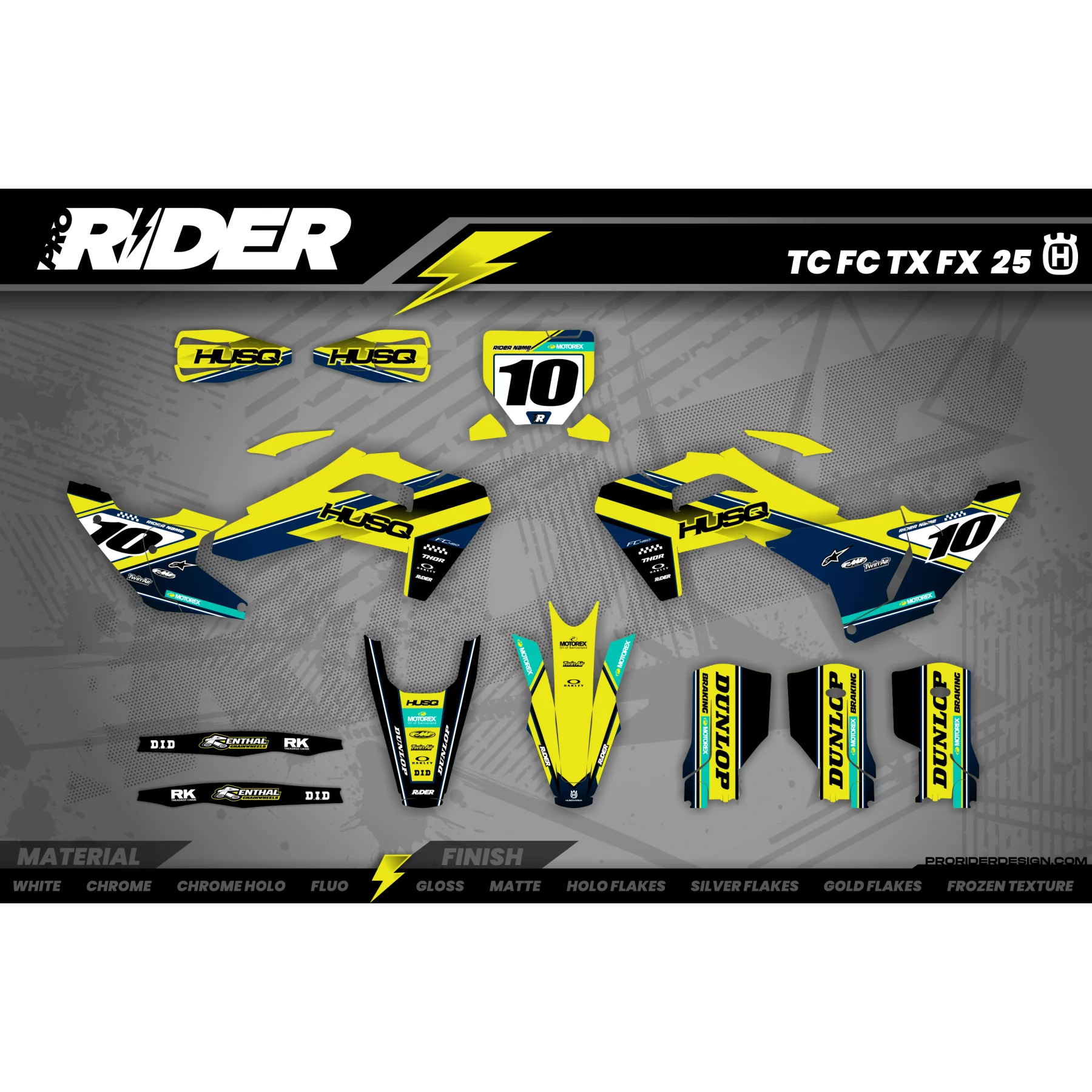 Grafiche moto grafiche motocross husqvarna blue Strike