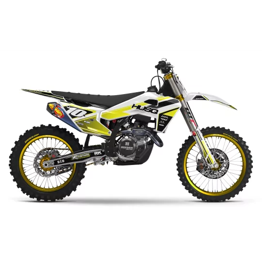 Moto stickerset stickerset motocross husqvarna Yellow Strike