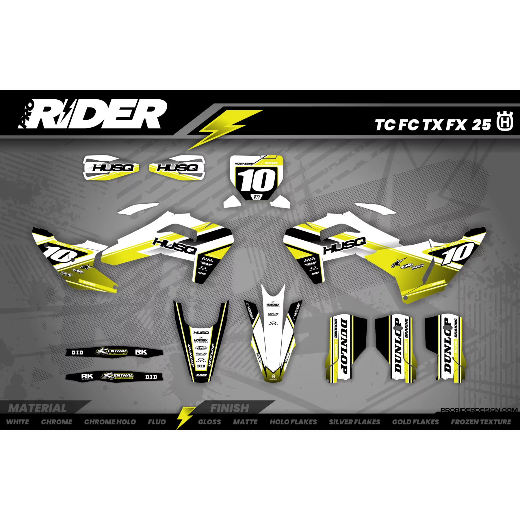 Grafiche moto grafiche motocross husqvarna Yellow Strike
