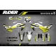 Moto stickerset stickerset motocross husqvarna Yellow Strike