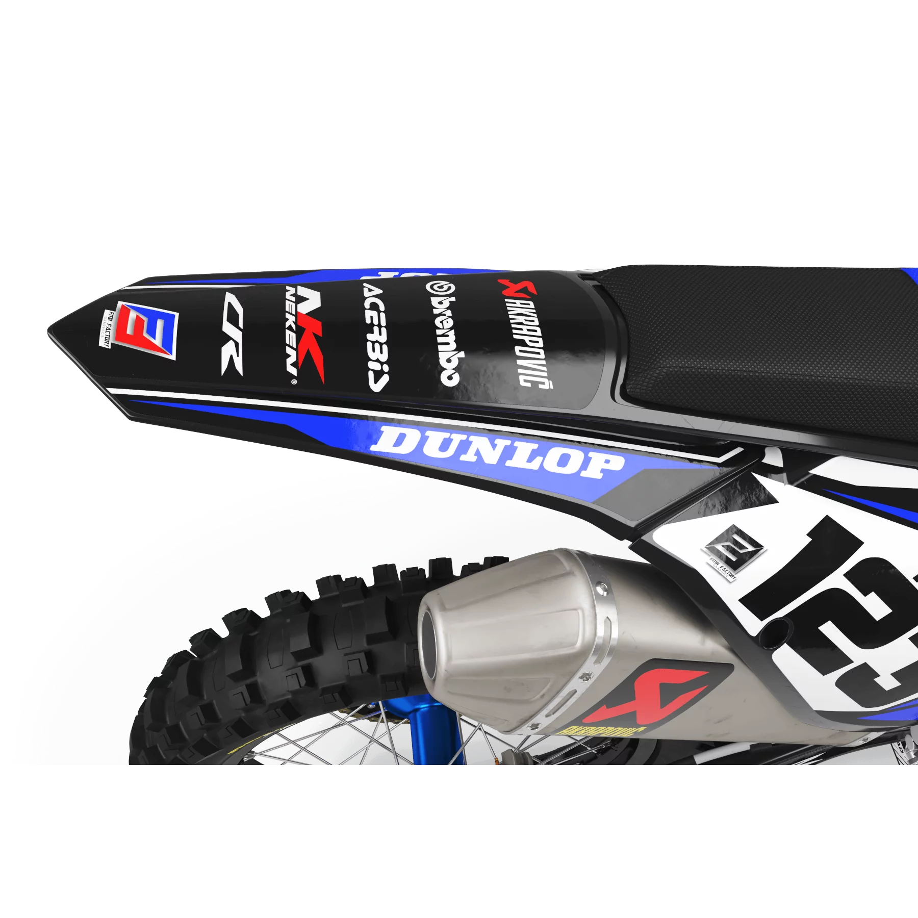 Kit adesivos moto KIT ADESIVOS MOTOCROSS honda FACTORY ENERGY azul|vermelho (ref:prda33a2)