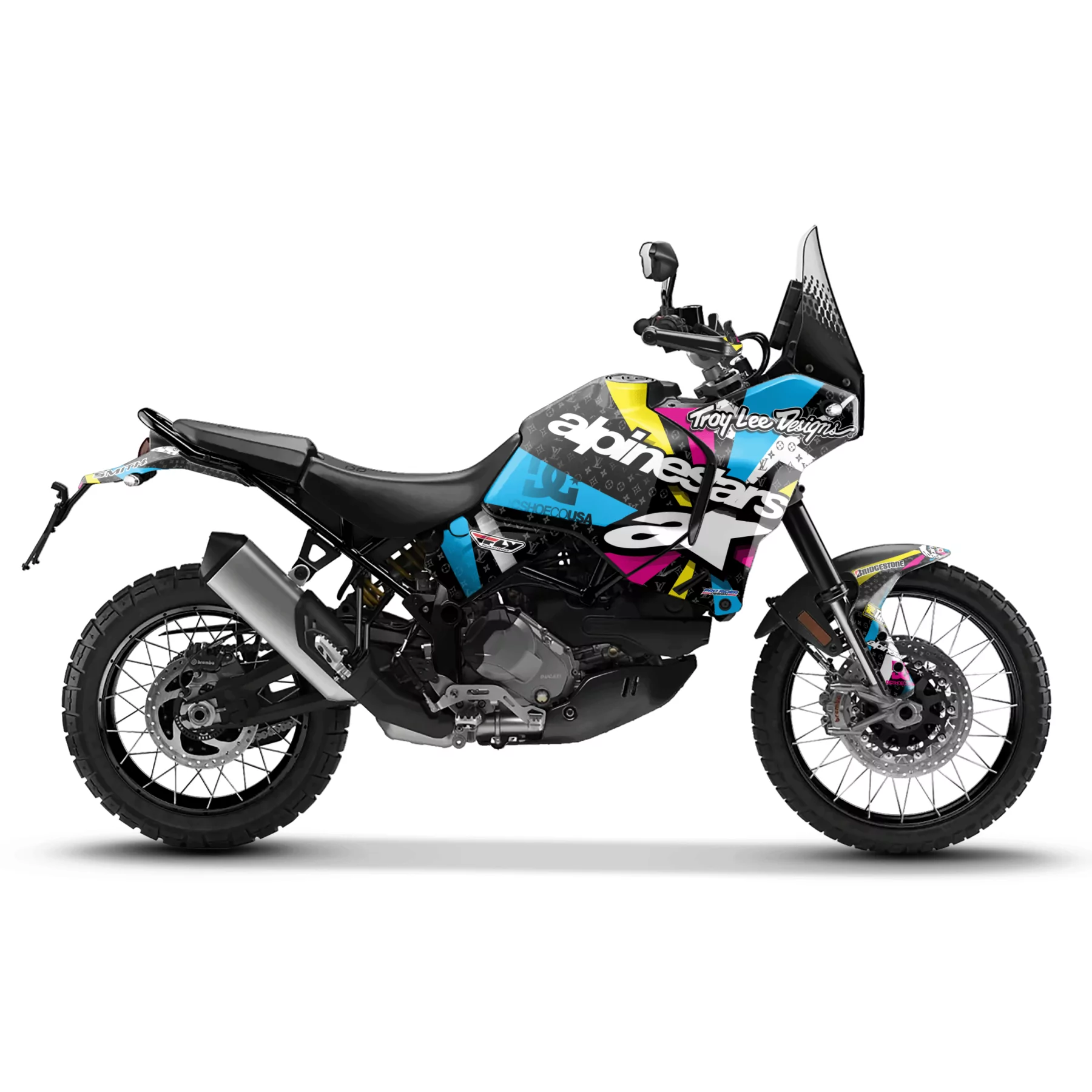 Kit adhesivos moto KIT ADHESIVOS MOTO DUCATI DESERT X TLD