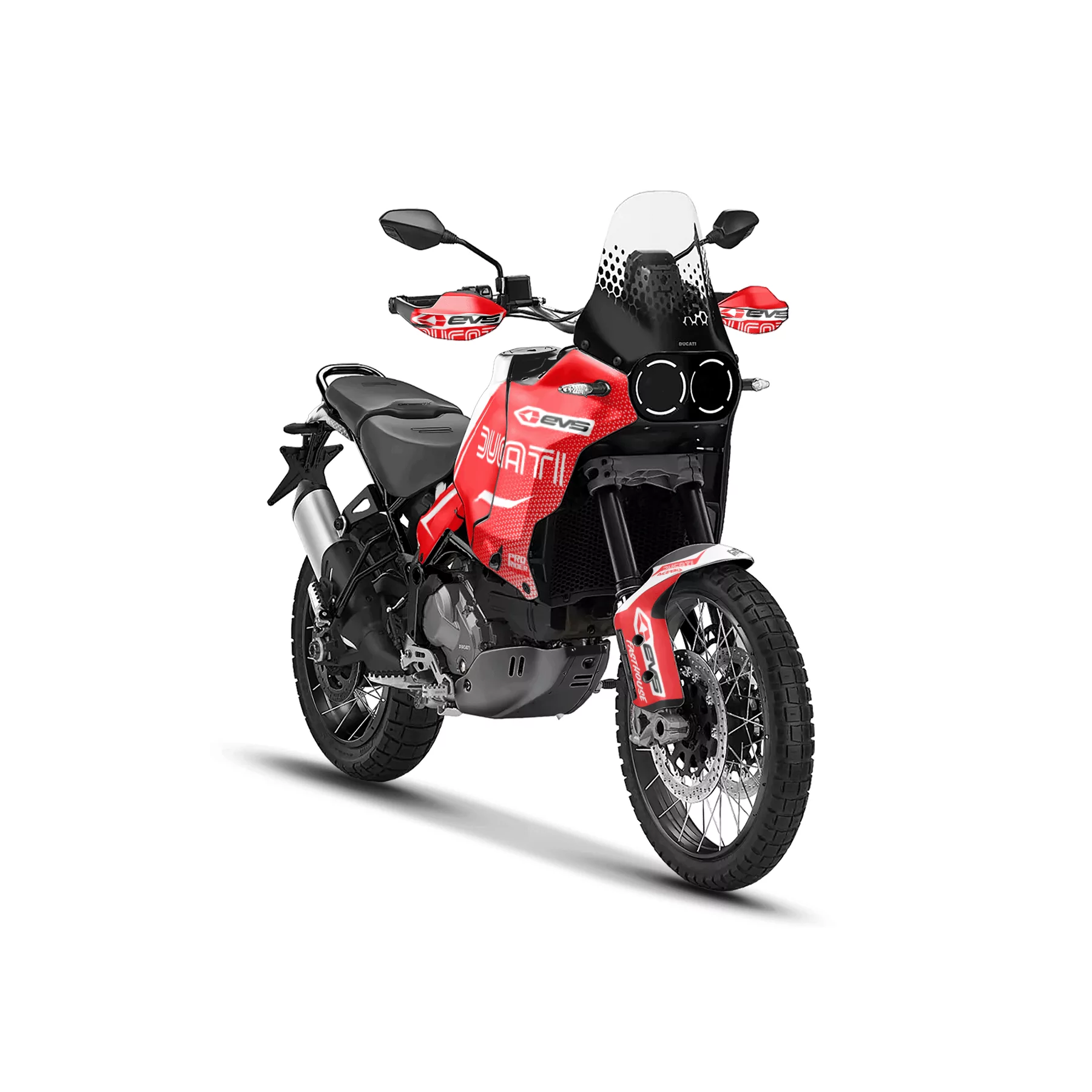 Stickerset moto STICKERSET MOTO DUCATI DESERTX EVS