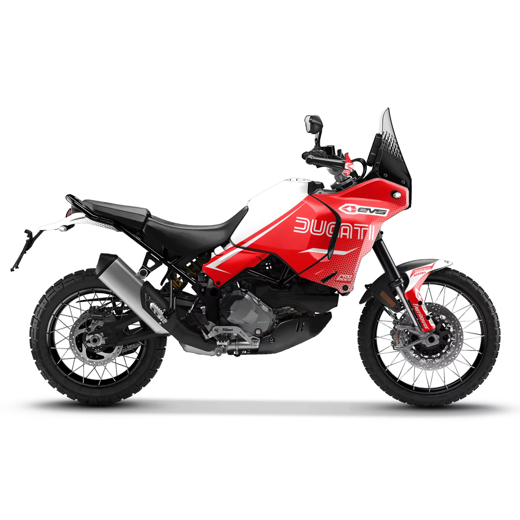 Stickerset moto STICKERSET MOTO DUCATI DESERTX EVS
