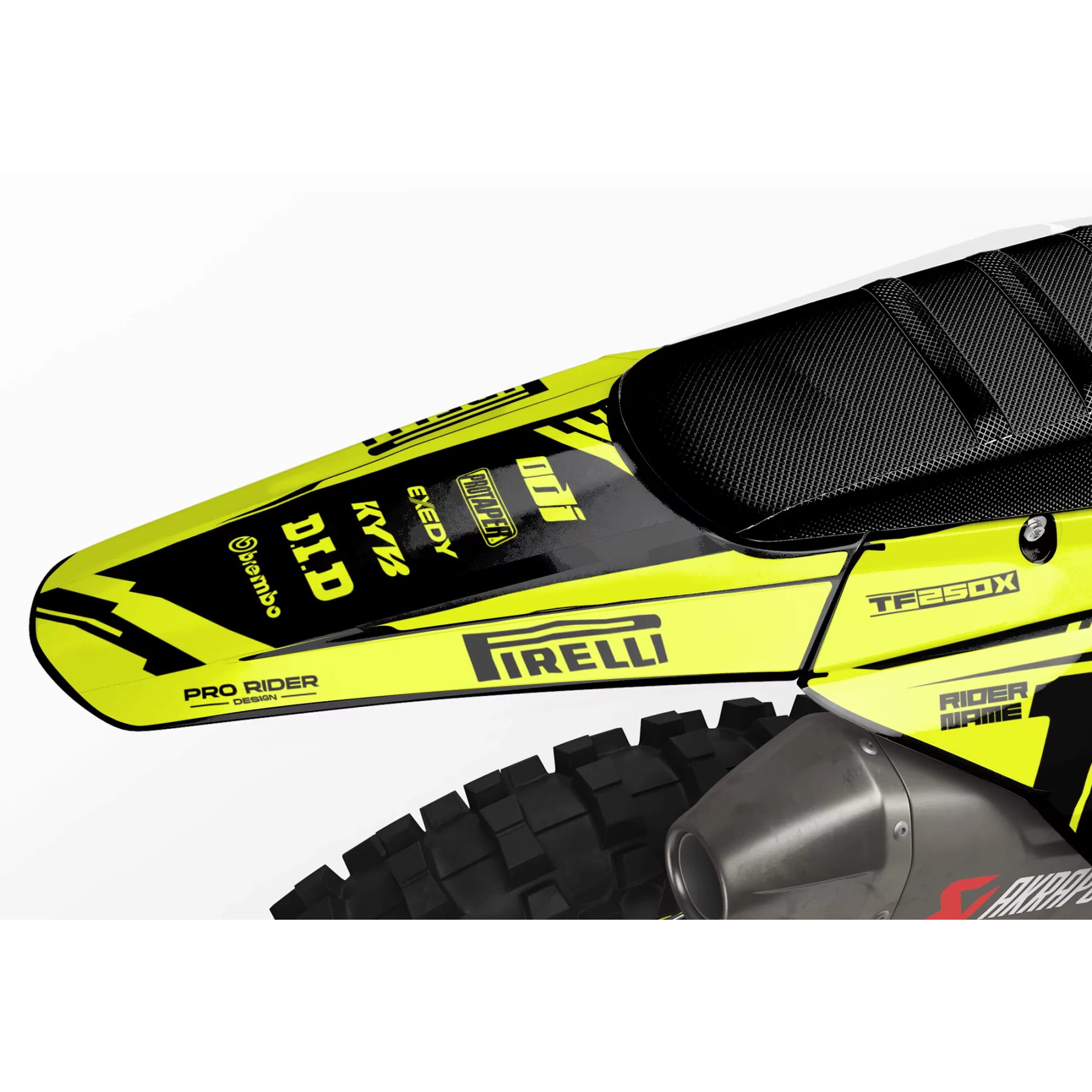 Motorrad Dekor DEKOR MOTOCROSS TRIUMPH STOCK NEON