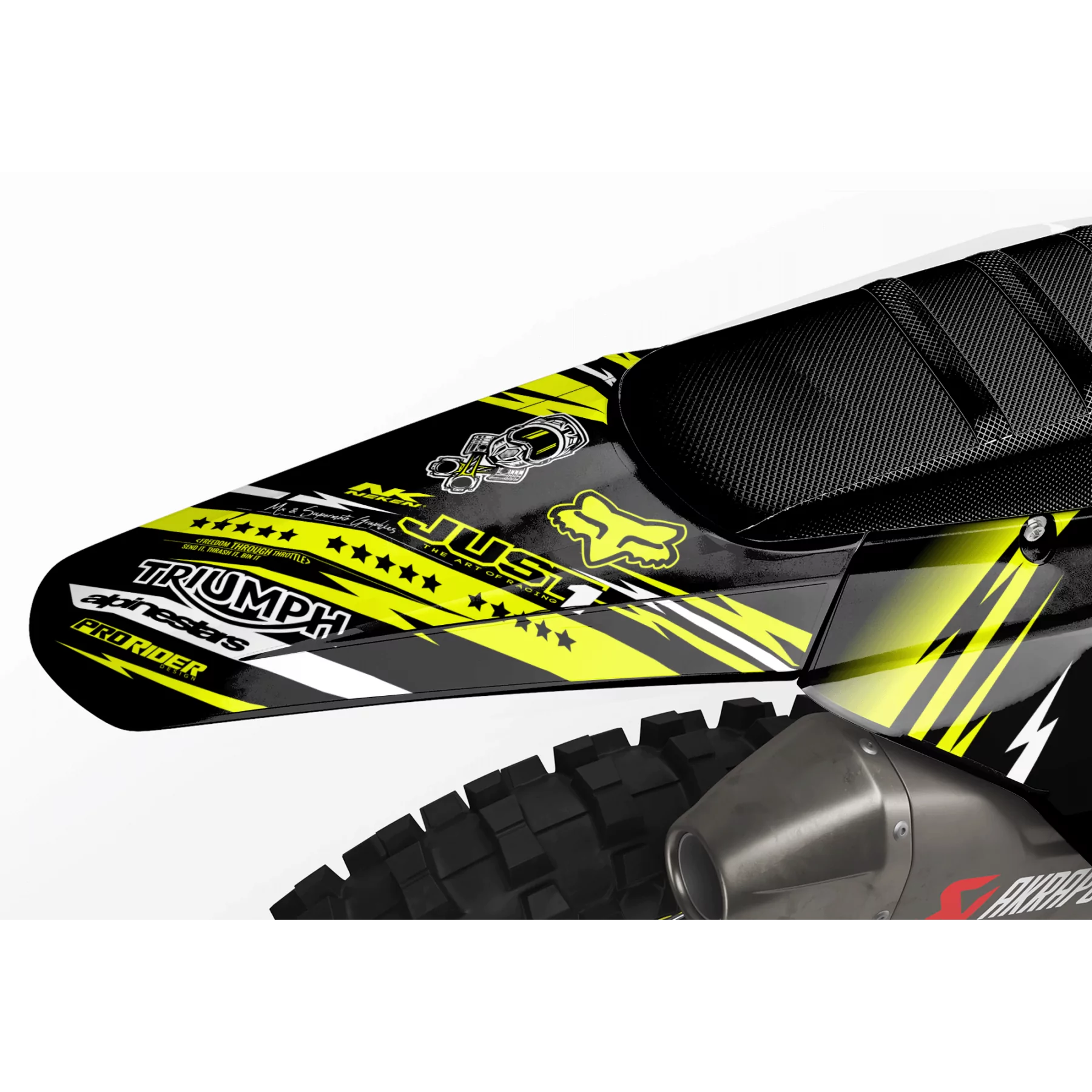 Kit adesivos moto KIT ADESIVOS MOTOCROSS TRIUMPH JUST1