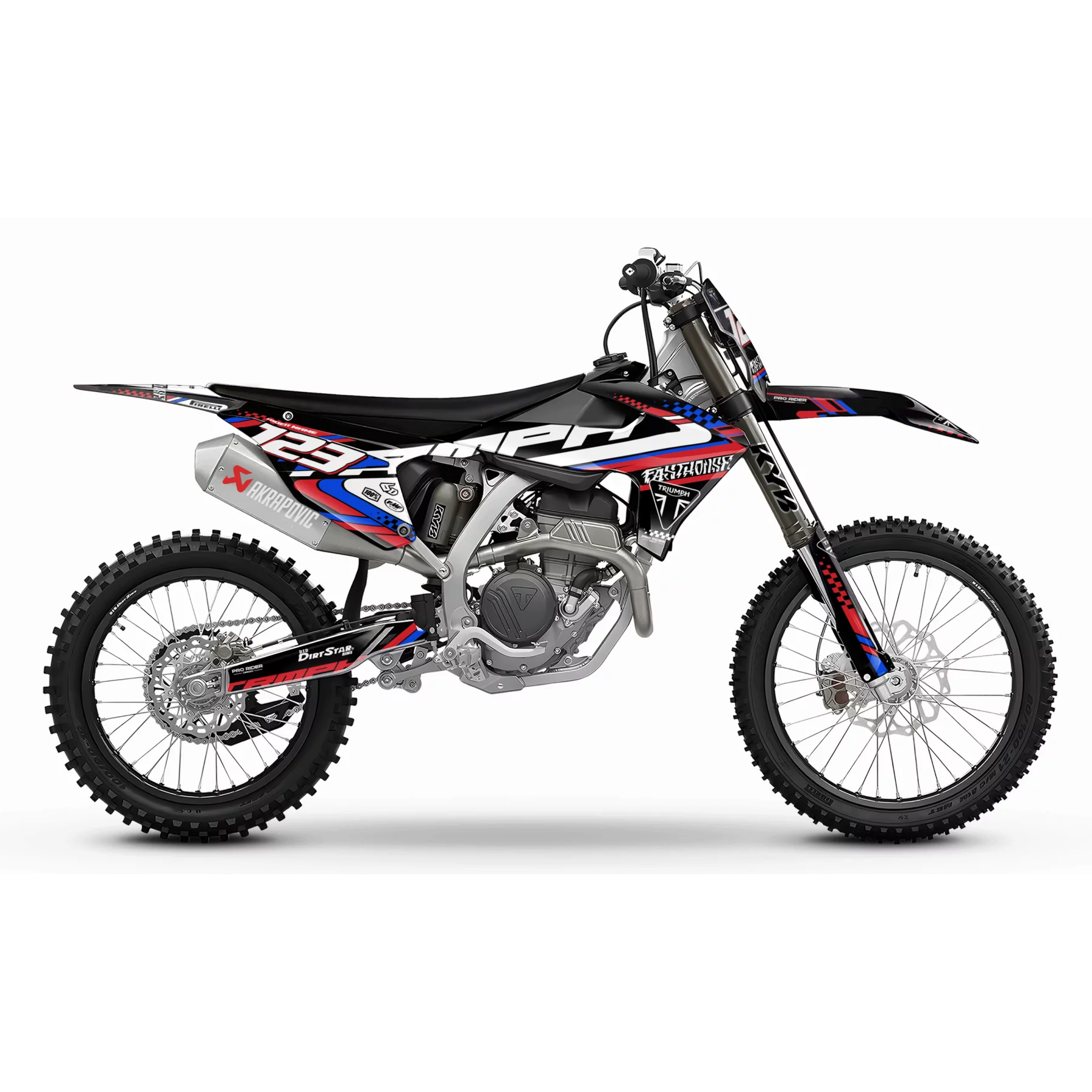 Dekor Motorrad DEKOR MOTOCROSS TRIUMPH FASTHOUSE PATRIOT