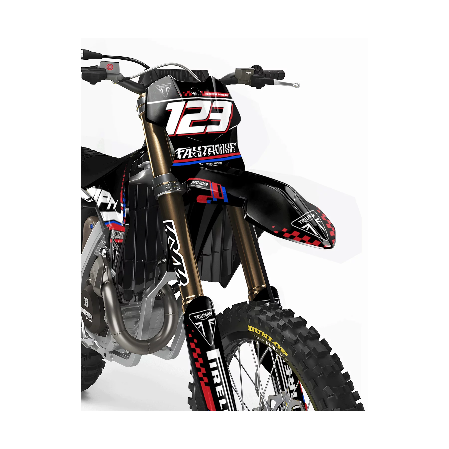 Dekor Motorrad DEKOR MOTOCROSS TRIUMPH FASTHOUSE PATRIOT