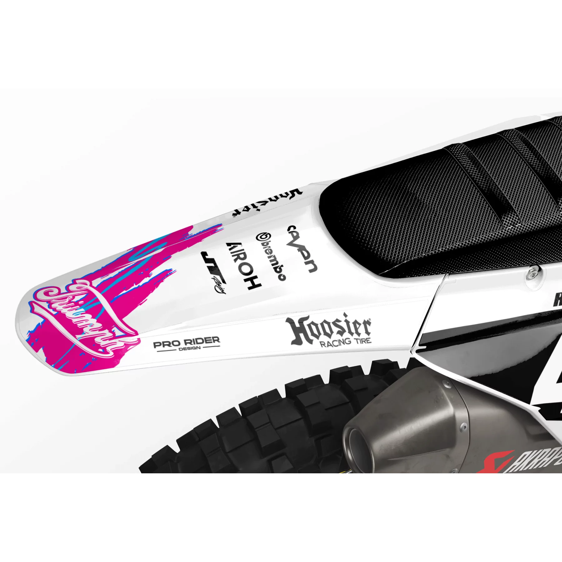 Kit adhesivos moto KIT ADHESIVOS MOTOCROSS TRIUMPH RETRO PINK