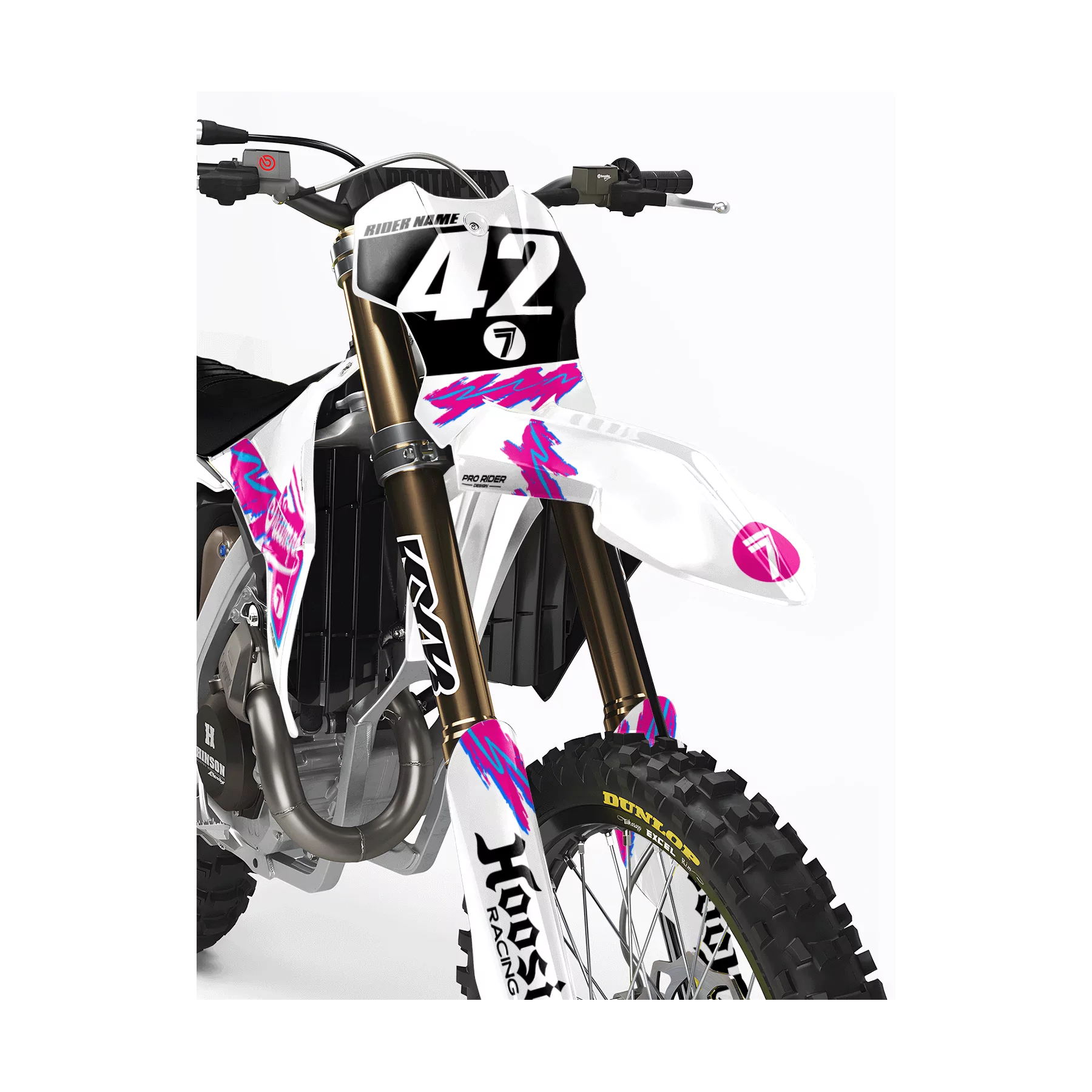 Kit adhesivos moto KIT ADHESIVOS MOTOCROSS TRIUMPH RETRO PINK
