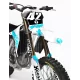 Dekor Motorrad DEKOR MOTOCROSS TRIUMPH RETRO TEAL