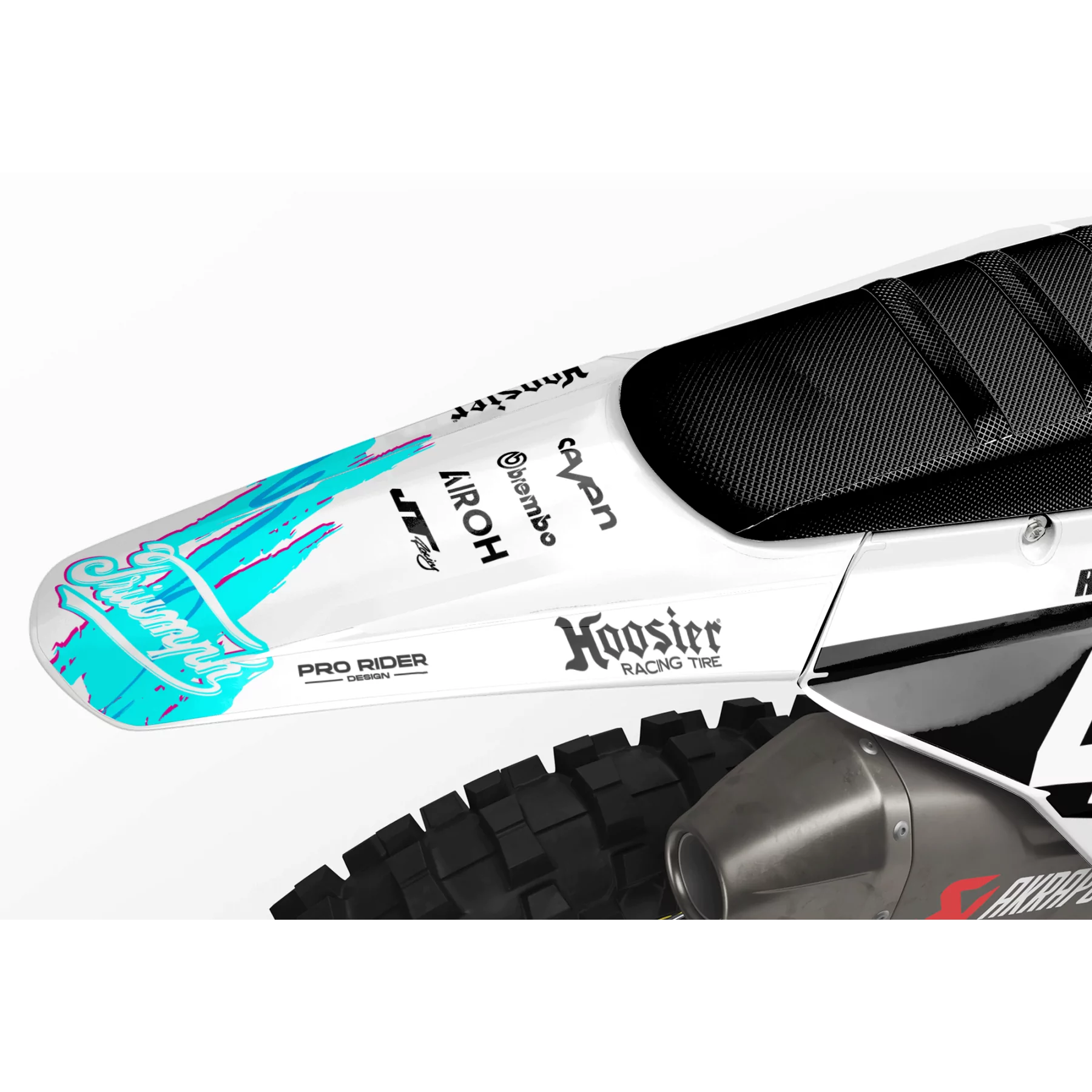 Dekor Motorrad DEKOR MOTOCROSS TRIUMPH RETRO TEAL
