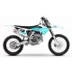 Motorrad Dekor DEKOR MOTOCROSS TRIUMPH RETRO TEAL