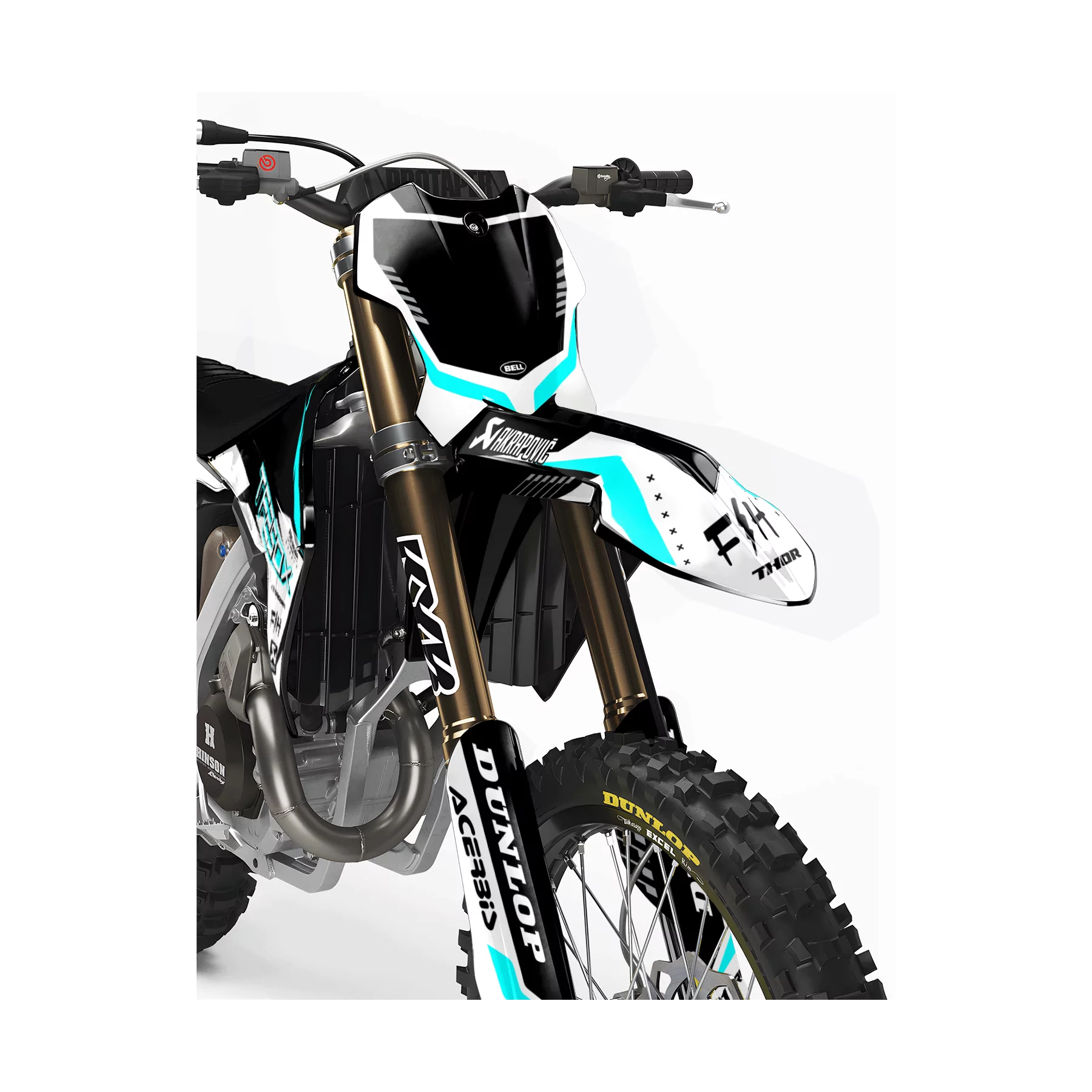 Kit adesivos moto KIT ADESIVOS MOTOCROSS TRIUMPH FH