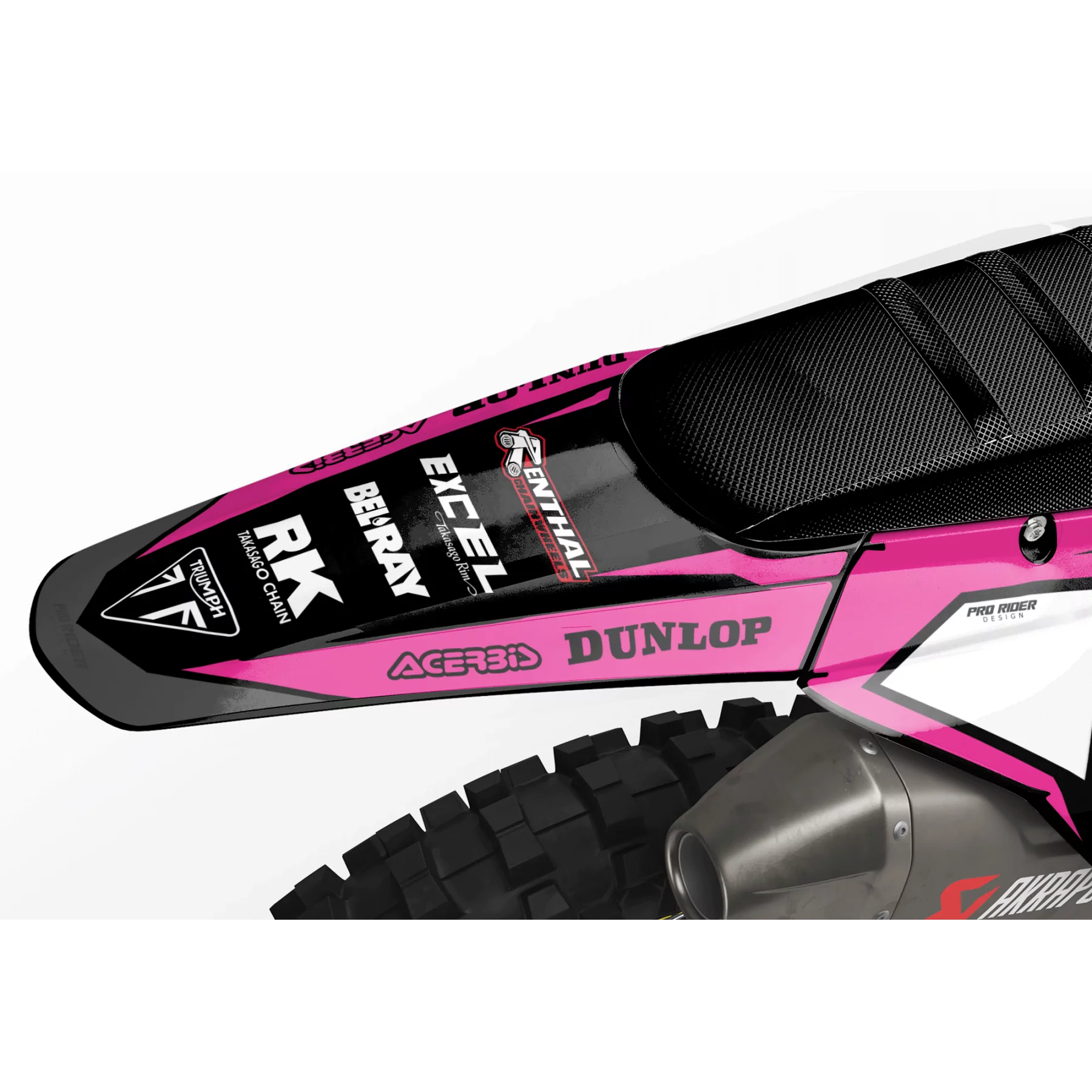 Kit adesivos moto KIT ADESIVOS MOTOCROSS TRIUMPH OXFORD PINK