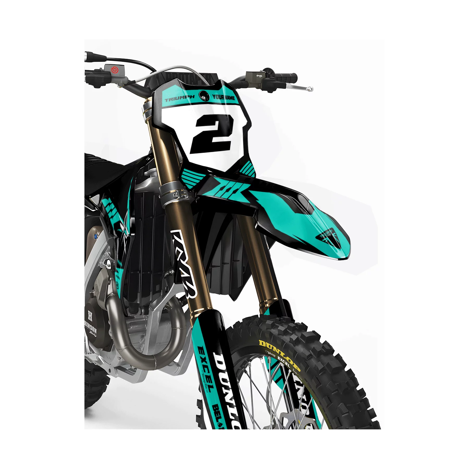 Kit adesivos moto KIT ADESIVOS MOTOCROSS TRIUMPH VECTOR