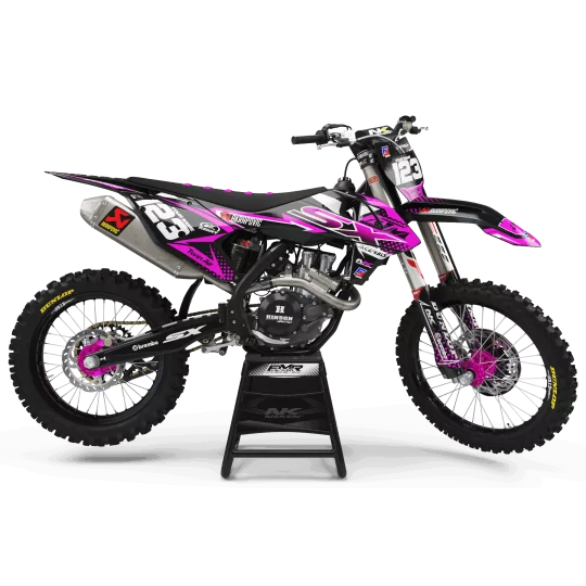 STICKERSET moto STICKERSET Motocross ktm MOTOCROSS KTM FACTORY ENERGY roze (ref:prda33c3)