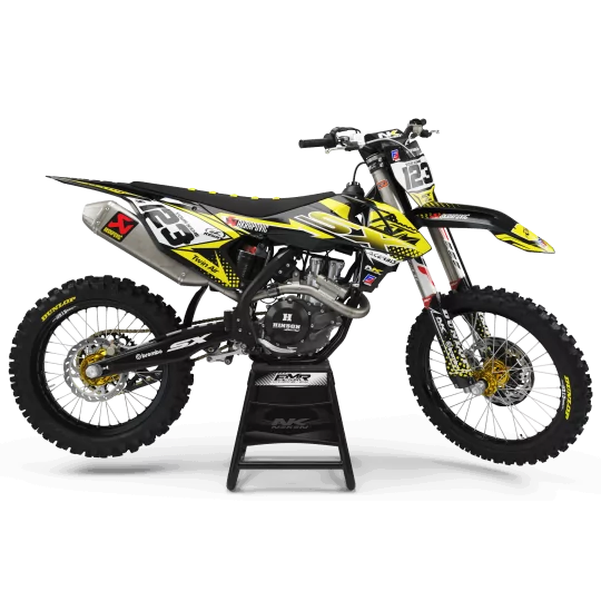 Kit adesivos moto KIT ADESIVOS MOTOCROSS KTM FACTORY ENERGY amarelo (ref:prda33c4)