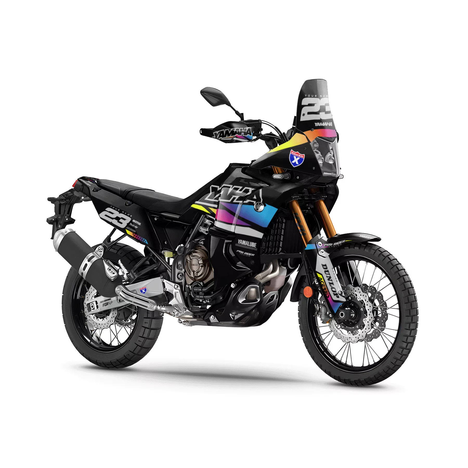 Motorrad Dekor Dekor Yamaha 700 Ténéré | Speed Blocks - BLACK
