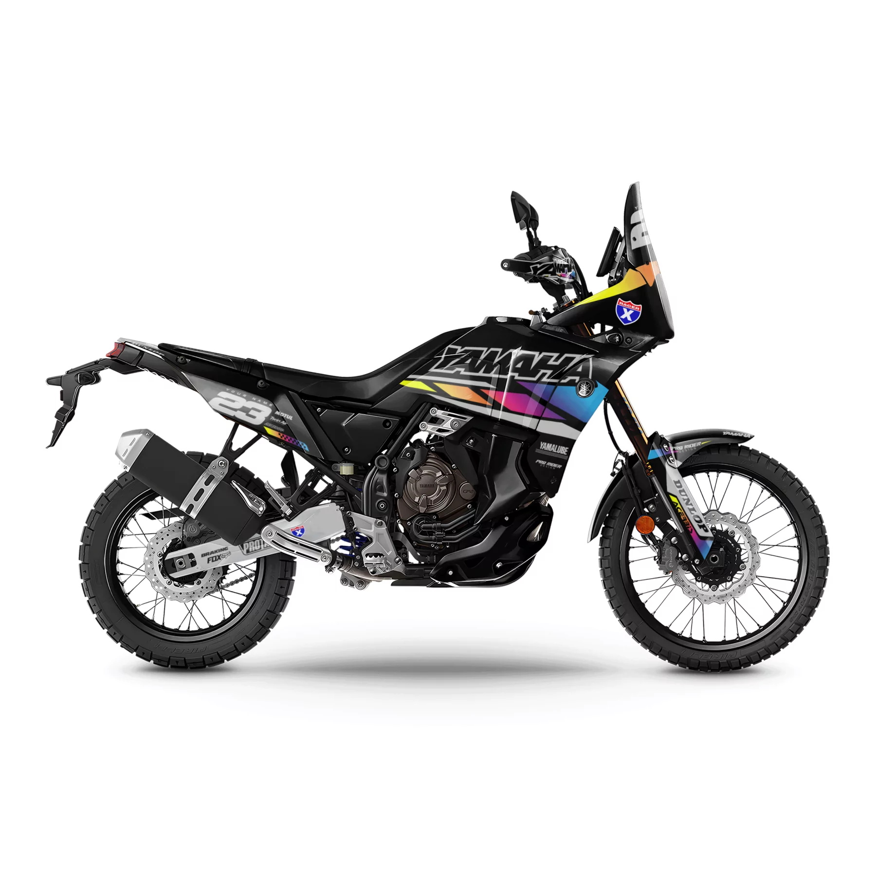 Motorrad Dekor Dekor Yamaha 700 Ténéré | Speed Blocks - BLACK