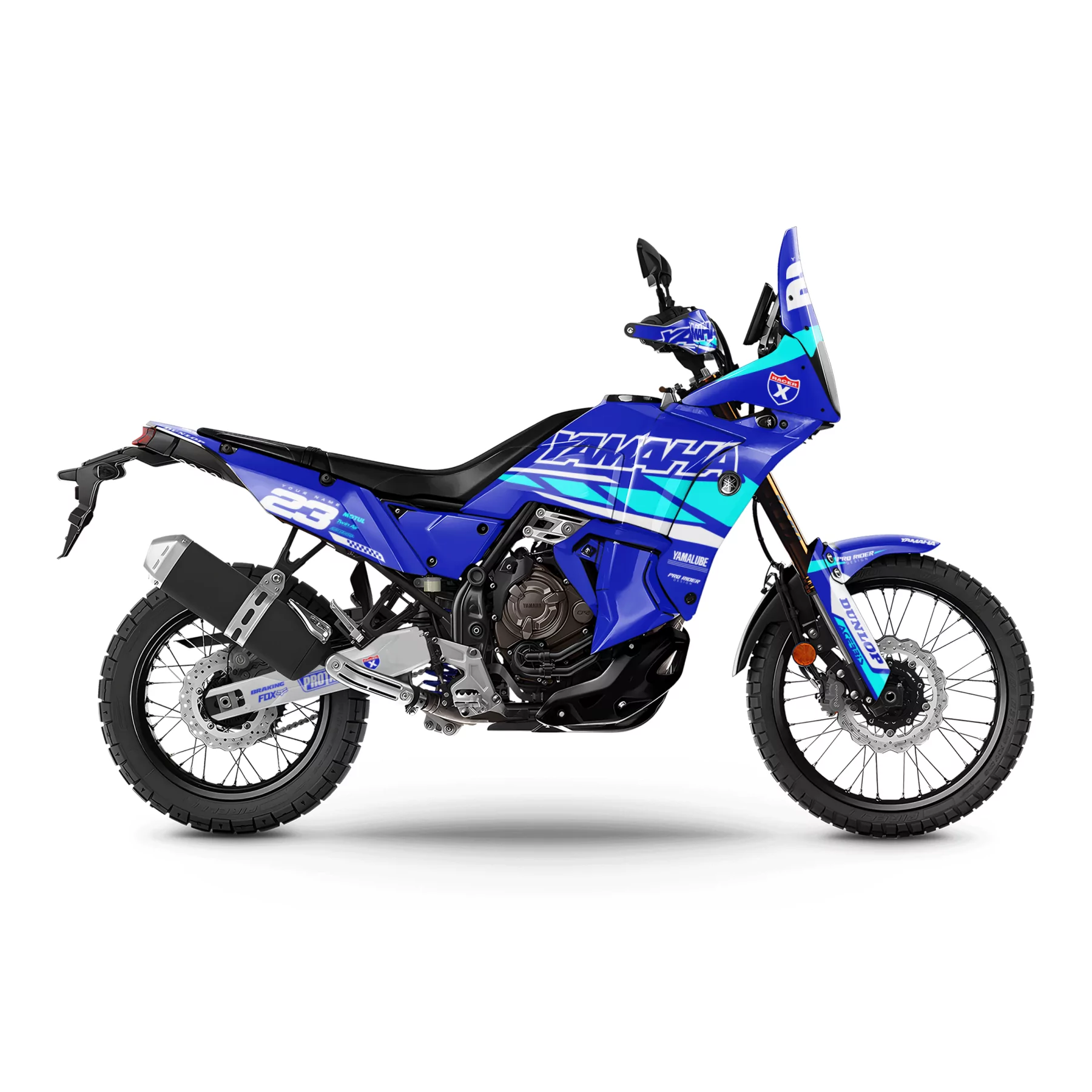 Stickerset moto stickerset yamaha 700 ténéré | Speed Blocks - TEAL
