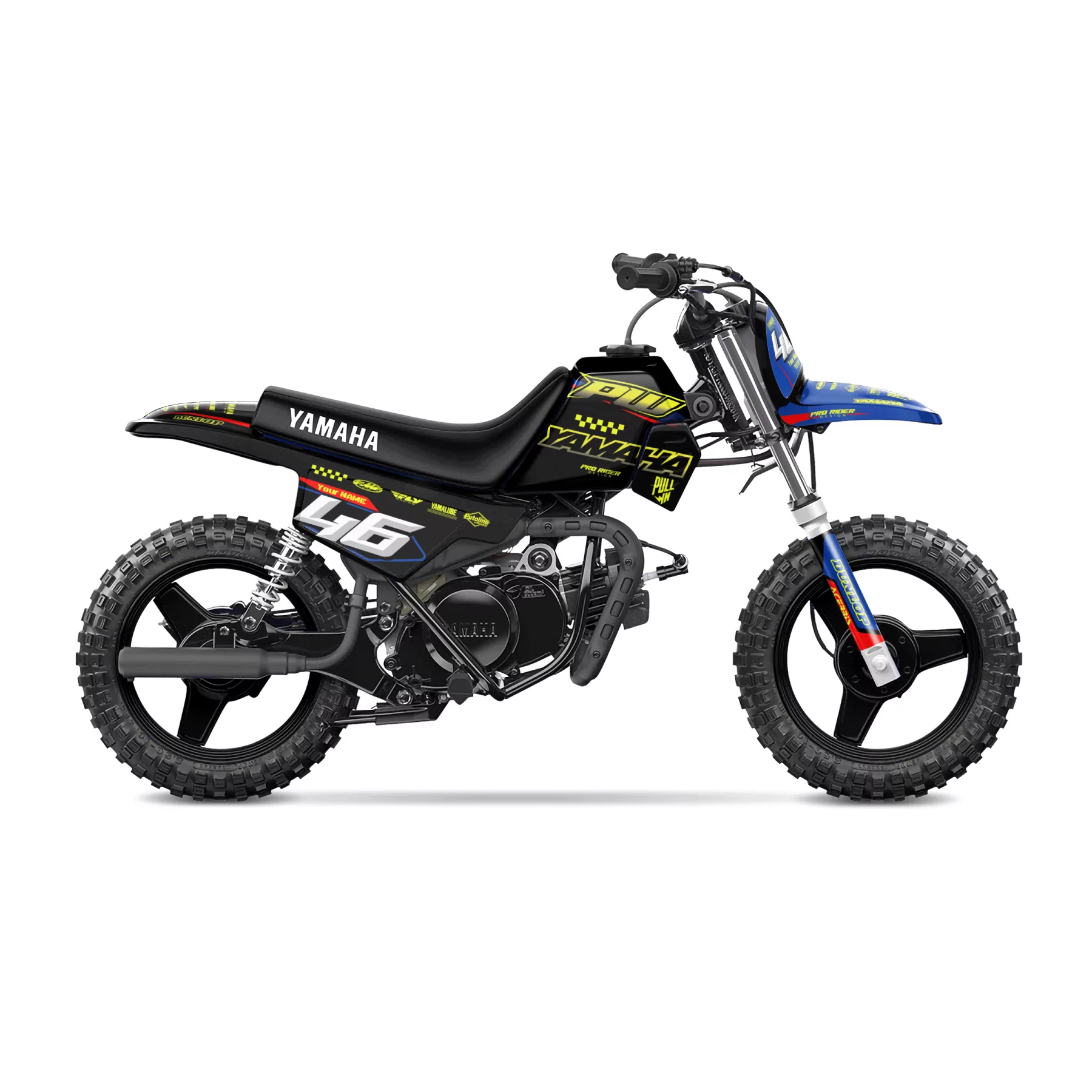 Kit adesivos moto Kit adesivos Motocross YAMAHA PW-TTR | NEON FLAG