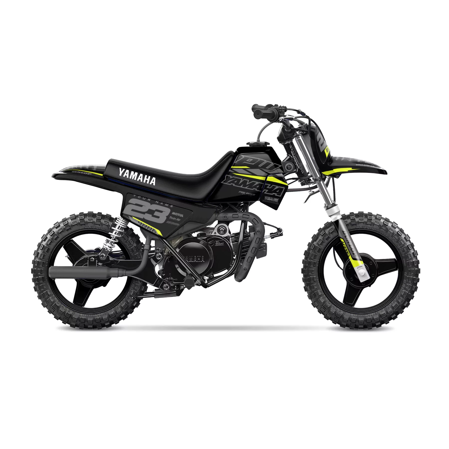 Motorrad Dekor Dekor Motocross YAMAHA PW-TTR | Speed Blocks - NEON