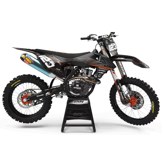 graphics moto Graphics Motocross KTM FACTORY NEKEN BLACK MATE (ref:prda31c)