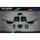 Kit adhesivos moto KIT ADHESIVOS Motocross YAMAHA YZ YZF... MOTUL BLACK/TEAL
