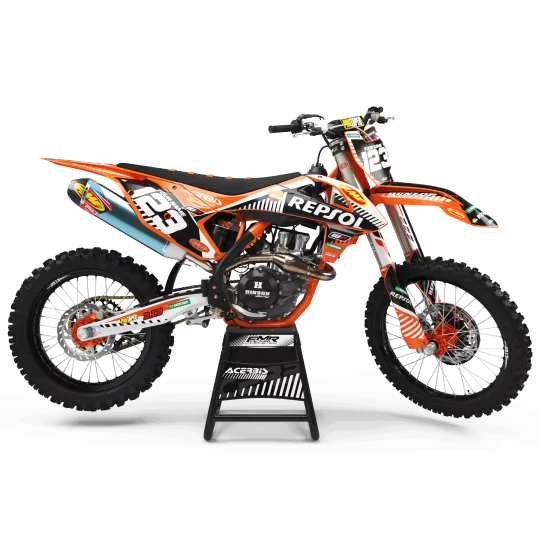 Kit adesivos moto KIT ADESIVOS Motocross KTM PERSO MOTOCROSS REPSOL ktm (ref:prda12d)