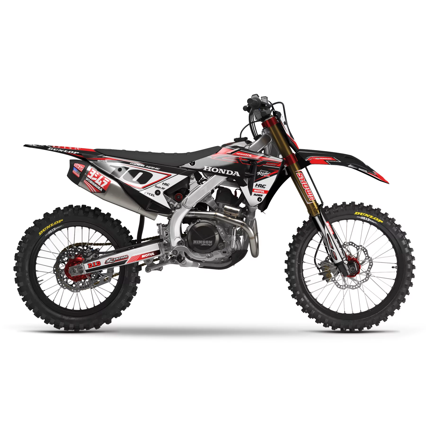 Kit adesivos moto Kit adesivos Motocross HONDA HRC LINE