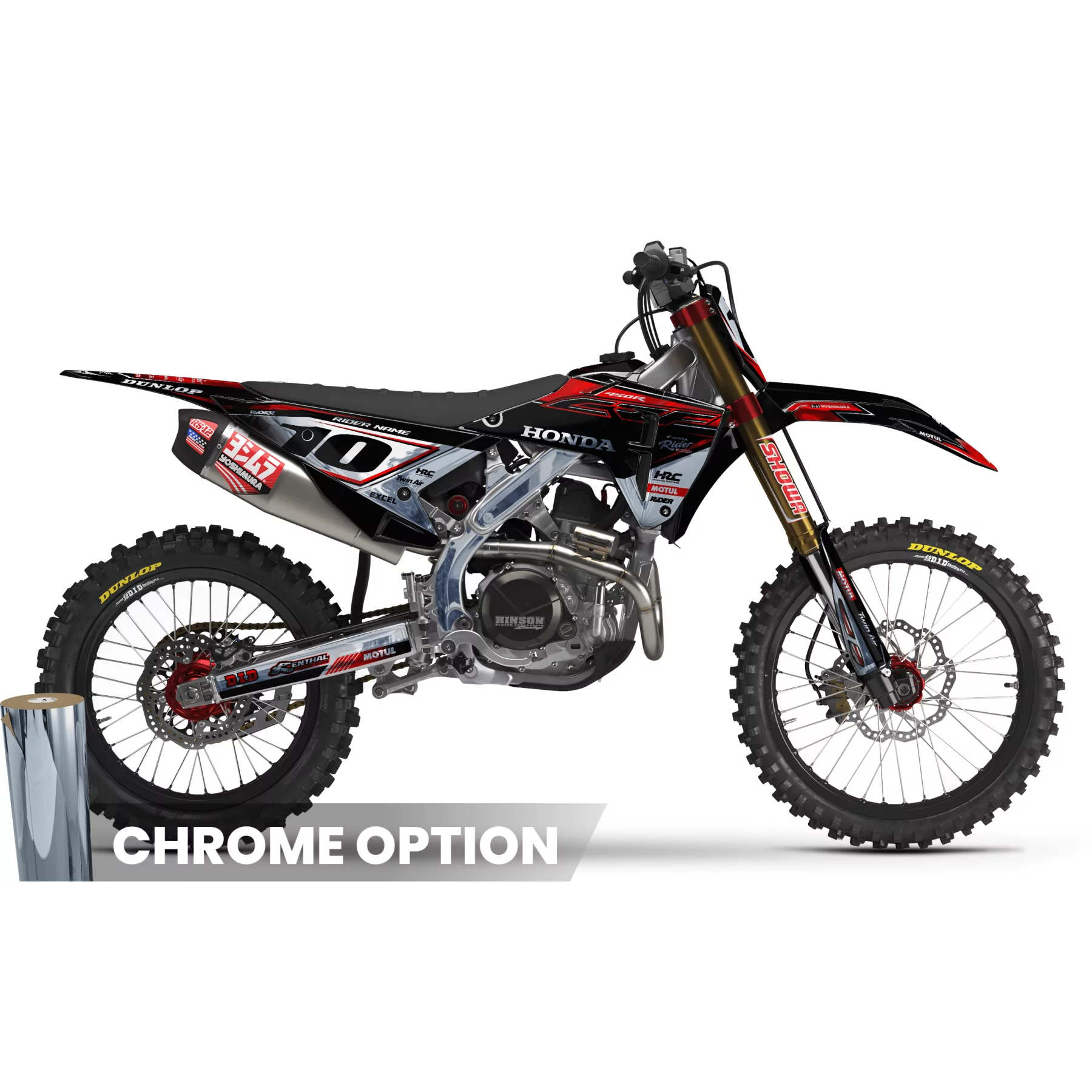 Kit adesivos moto Kit adesivos Motocross HONDA HRC LINE