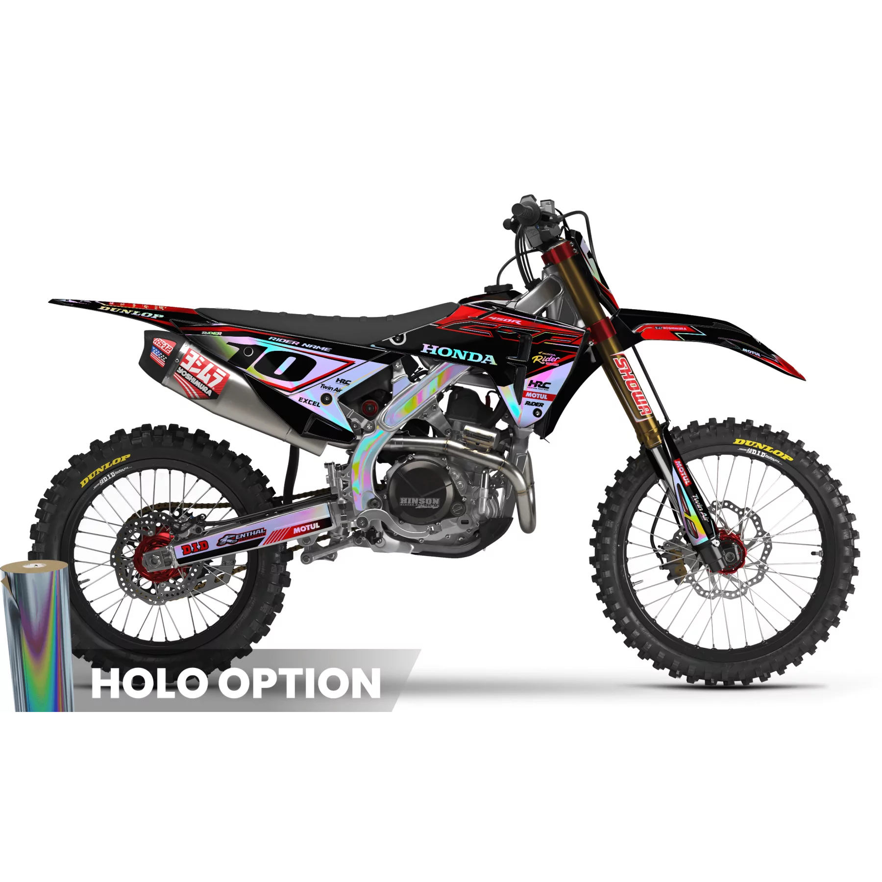 Kit adesivos moto Kit adesivos Motocross HONDA HRC LINE