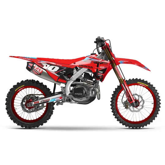 Kit adesivos moto Kit adesivos Motocross HONDA RED HRC LINE