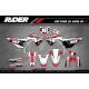 Kit adesivos moto Kit adesivos Motocross HONDA WHITE HRC LINE