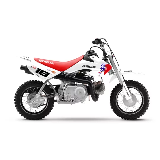 Kit Adesivos moto KIT ADESIVOS MINI Motocross HONDA HRC SMX Team PROGRESSIVE | WHITE