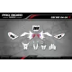 Kit Adesivos moto KIT ADESIVOS MINI Motocross HONDA HRC SMX Team PROGRESSIVE | WHITE