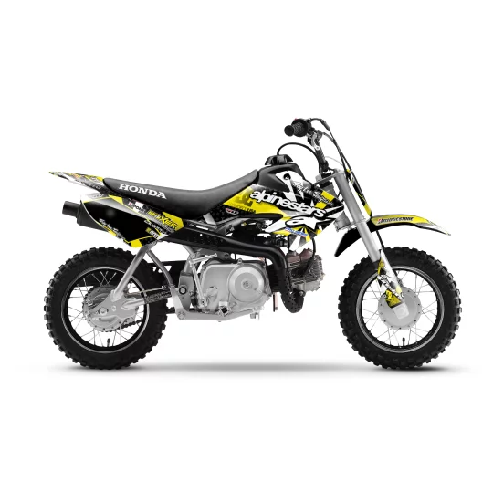 Kit Adesivos moto KIT ADESIVOS MINI Motocross HONDA | ALPINESTARS YELLOW