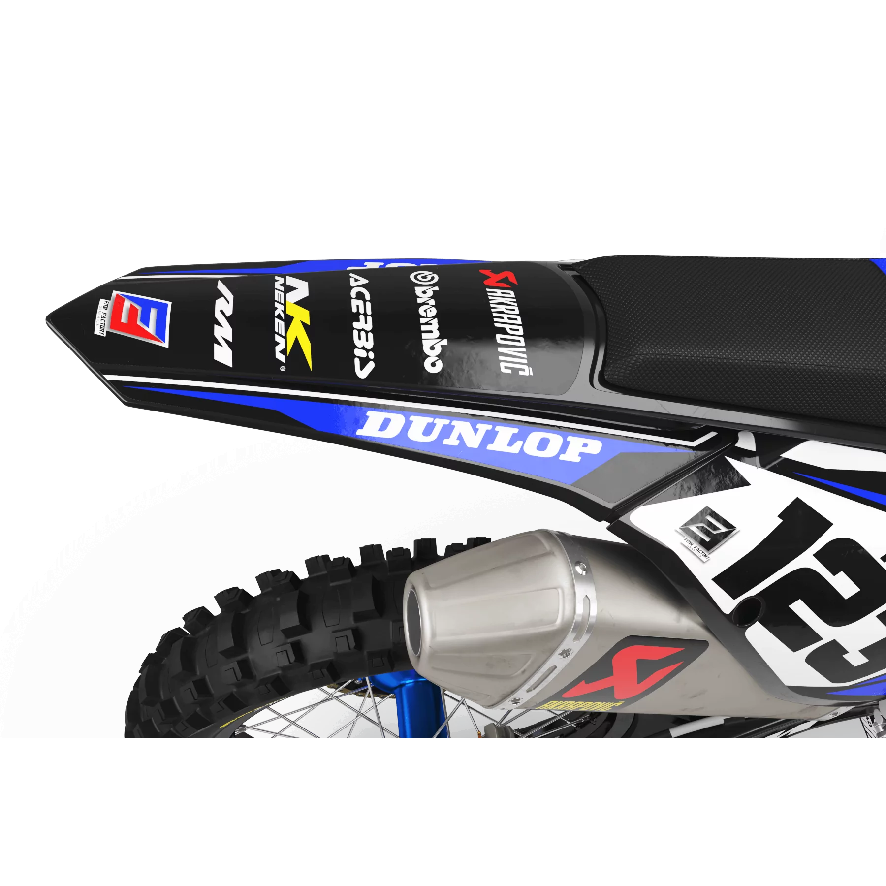 Kit adhesivos moto KIT ADHESIVOS Motocross  suzuki FACTORY ENERGY azul/amarillo (ref:prda33d2)