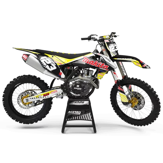 Kit adesivos moto KIT ADESIVOS Motocross suzuki MAKITA a baixo preço(ref:prda12c)