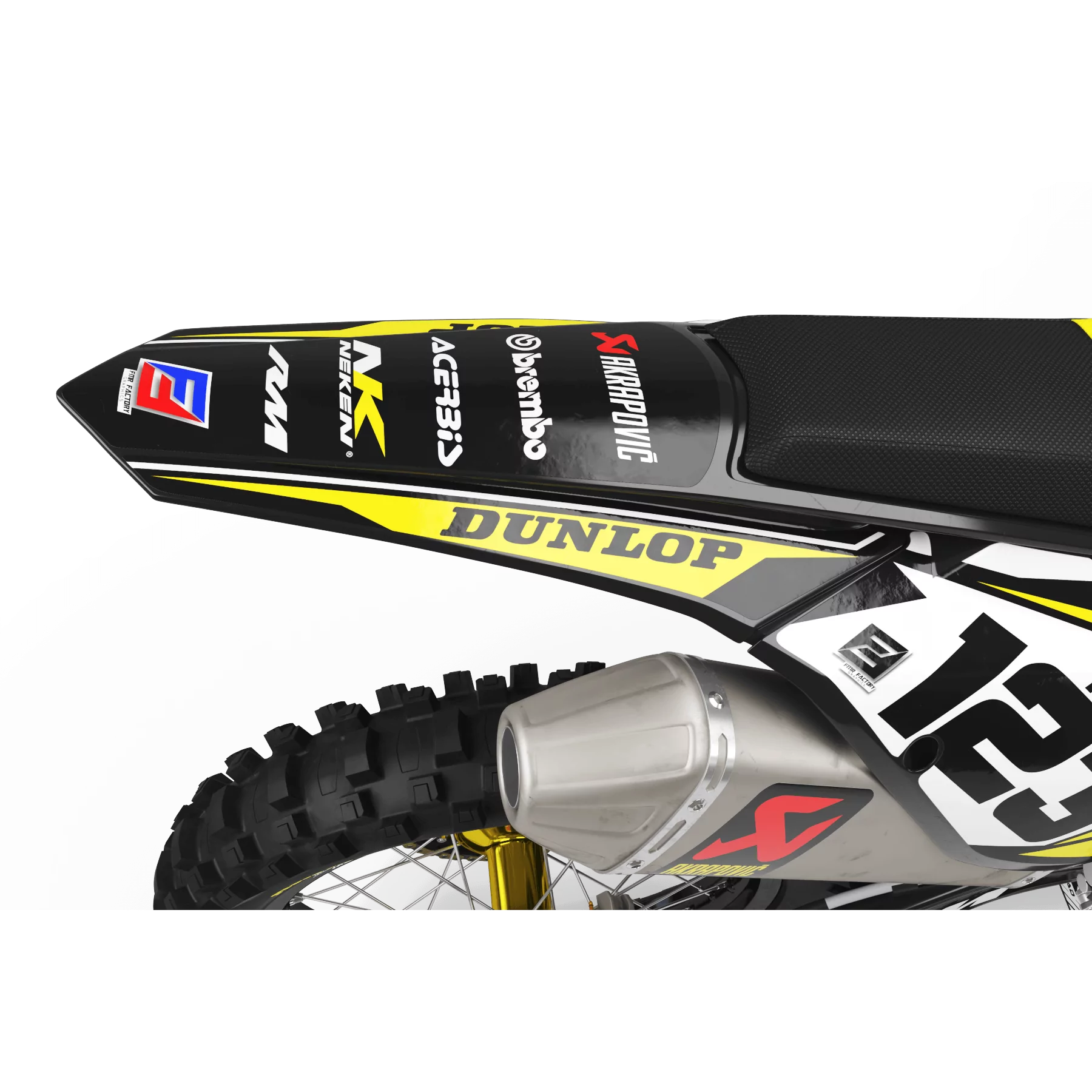DEKOR Moto Dekor Motocross suzuki FACTORY ENERGY gelb (ref:prda33d)