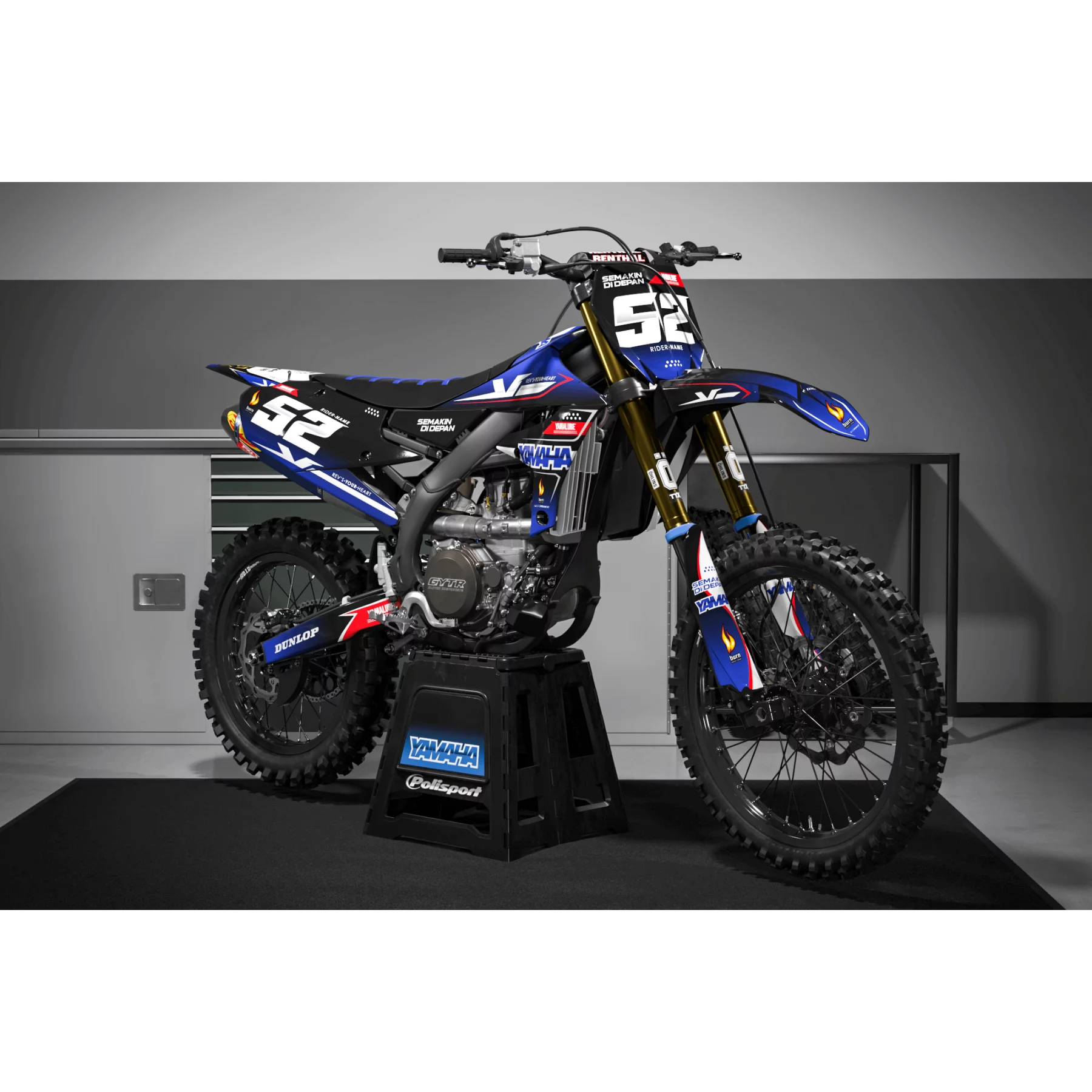 Motorstickerset STICKERSET 100% GEPERSONALISEERD QUAD: Personaliseer je machine voor een onklopbare prijs